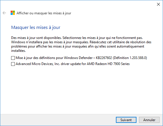 kb3073930 - bloquer mise à jour Windows 10